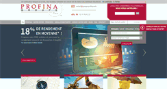 Desktop Screenshot of groupe-profina.com